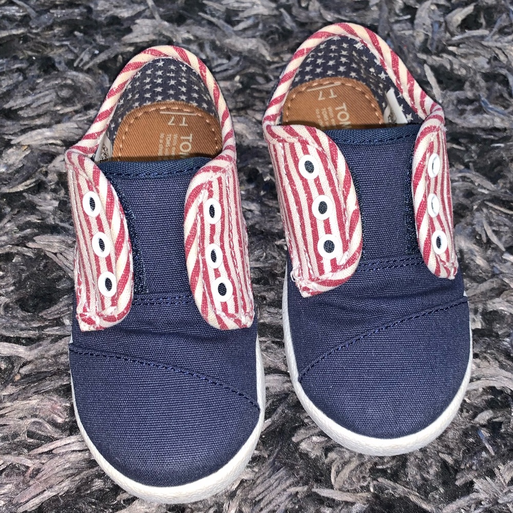 Red White & Blue Little Boy Toms